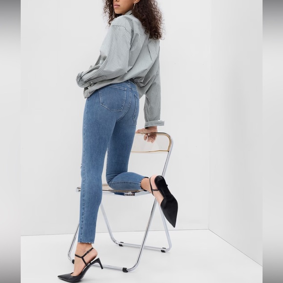 GAP High Rise Universal Jeggings Jeans Denim Size 8 - Picture 2 of 7